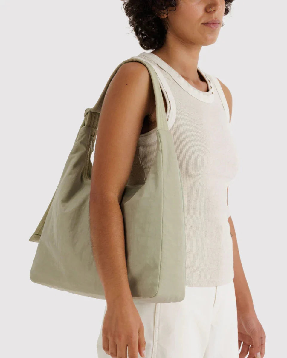 Sac d'Épaule Nylon Baggu Celadon